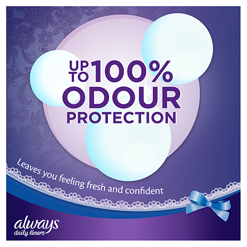 Always Extra Protect Panty Liners provide upto 100% odour protection