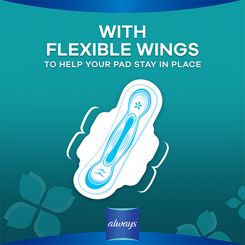 Always Ultra Thin Pads have flexible wings