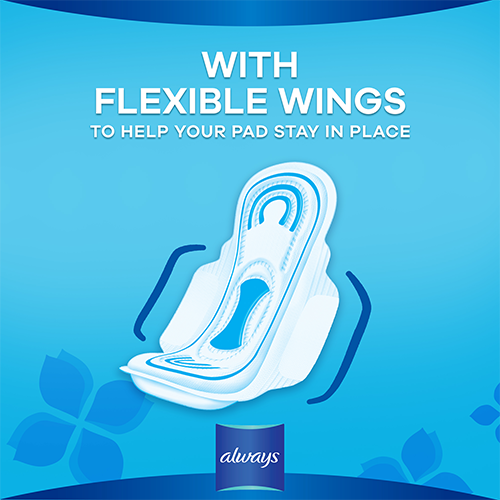 Always Maxi Thick Pads have flexible wings