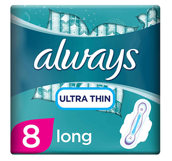 Always Ultra Thin Sanitary Pads With Wings