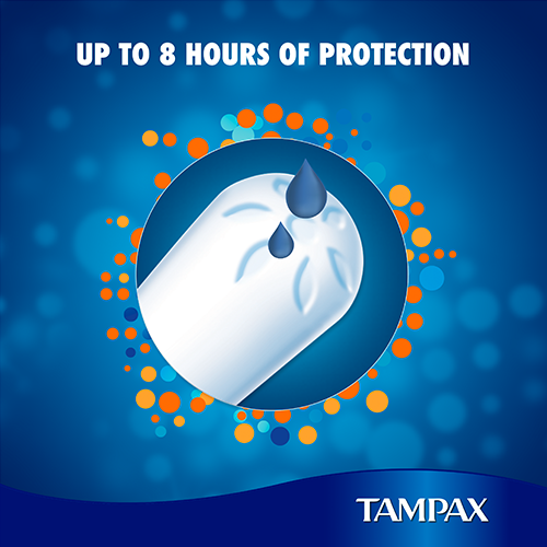 Tampax Cardboard Tampons provide upto 8 hours of protection