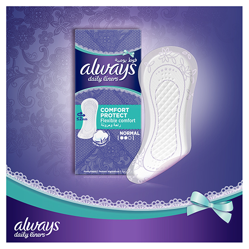 Always Dailies Singles Normal To Go Scented Panty Liners