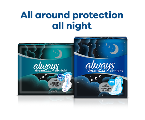 Always Night Pads: Dreamzzz Night Sanitary Pads