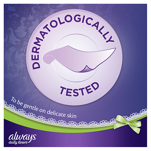 Always Multiform Protect Panty Liners are dermatologically tested