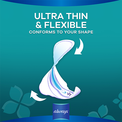 Always Ultra Thin Pads with flexible design