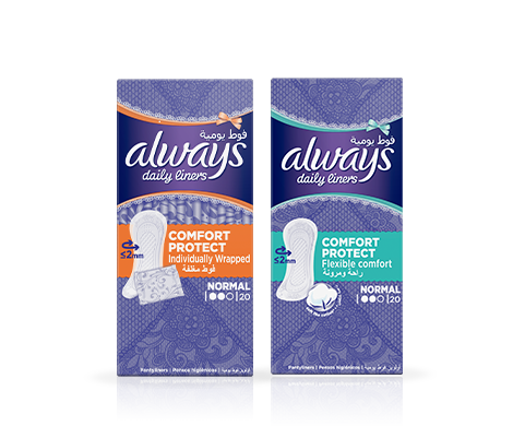 Always Comfort Protect Panty liners