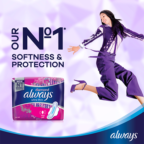 Always Diamond Ultra Thin Pads with softness & protection