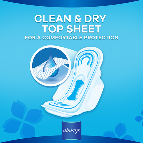 Always Maxi Thick Pads with clean & dry topsheet