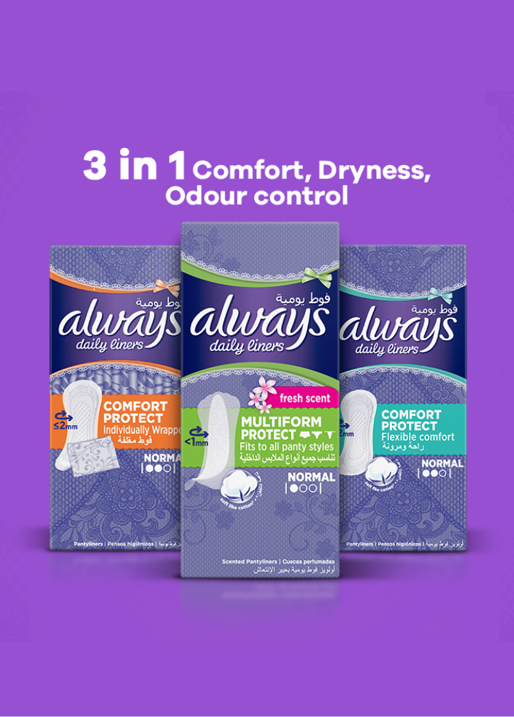 Always Dailies Normal Fresh & Protect Panty Liners