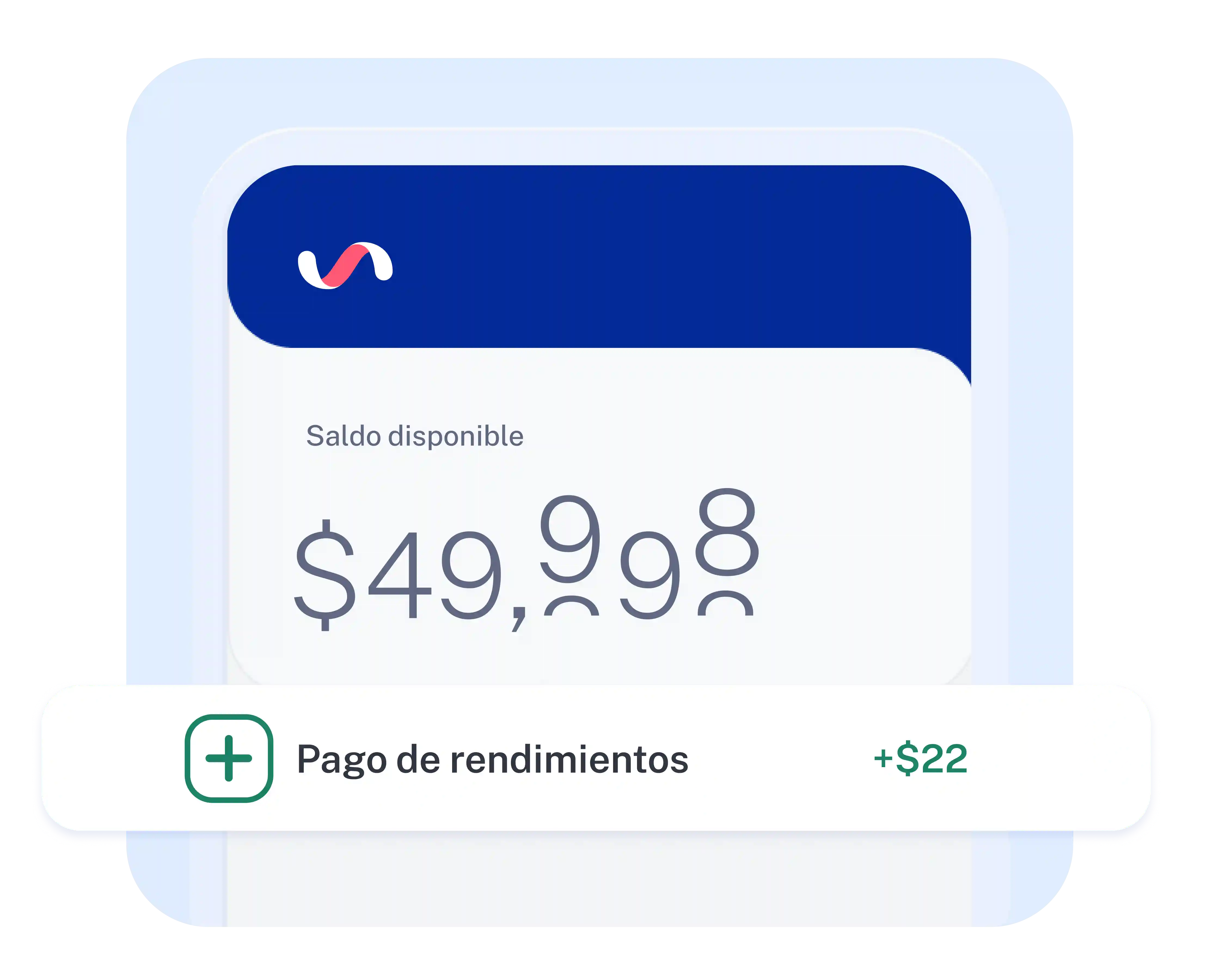 Imagen de la app de Ualá mostrando los rendimientos de la cuenta