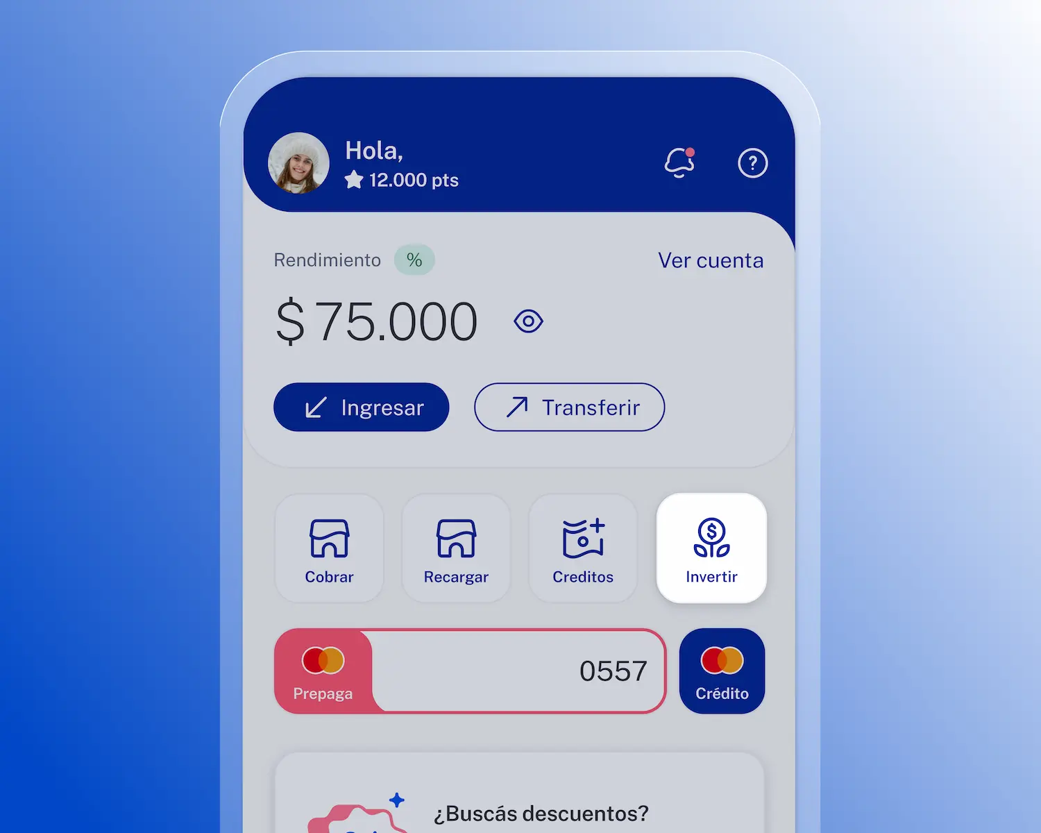 Imagen de la app de Ualá en la sección inversiones