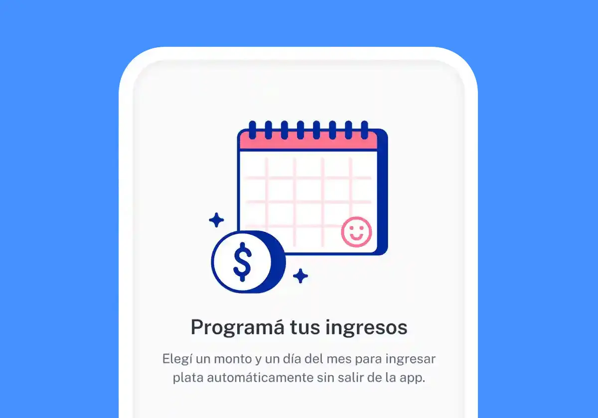 Imagen de la app de Ualá mostrando la pantalla para programa ingresos.