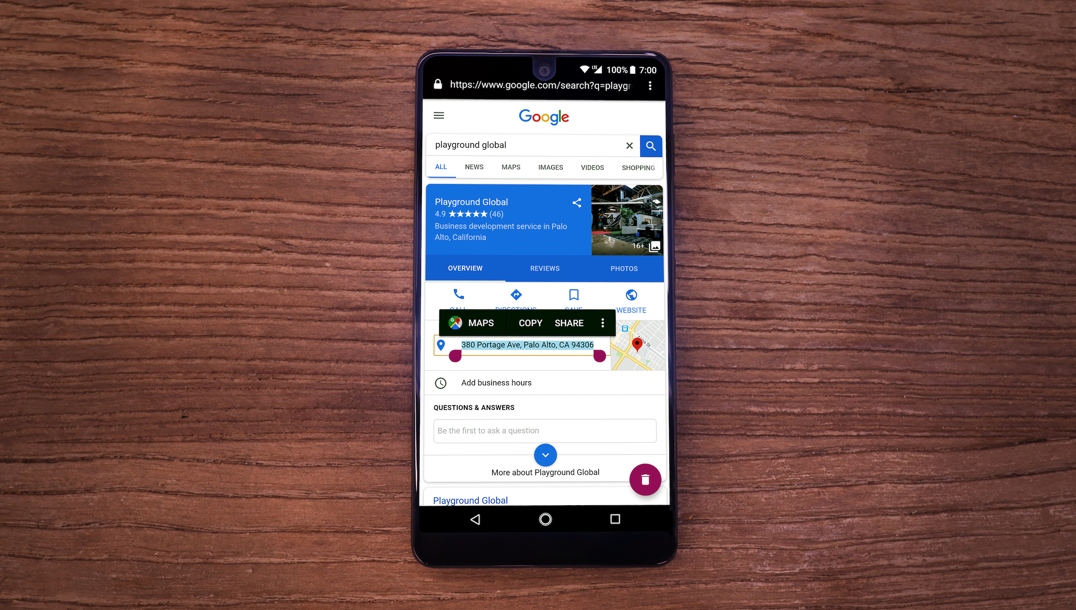 Oreo Release Smart Text Selection