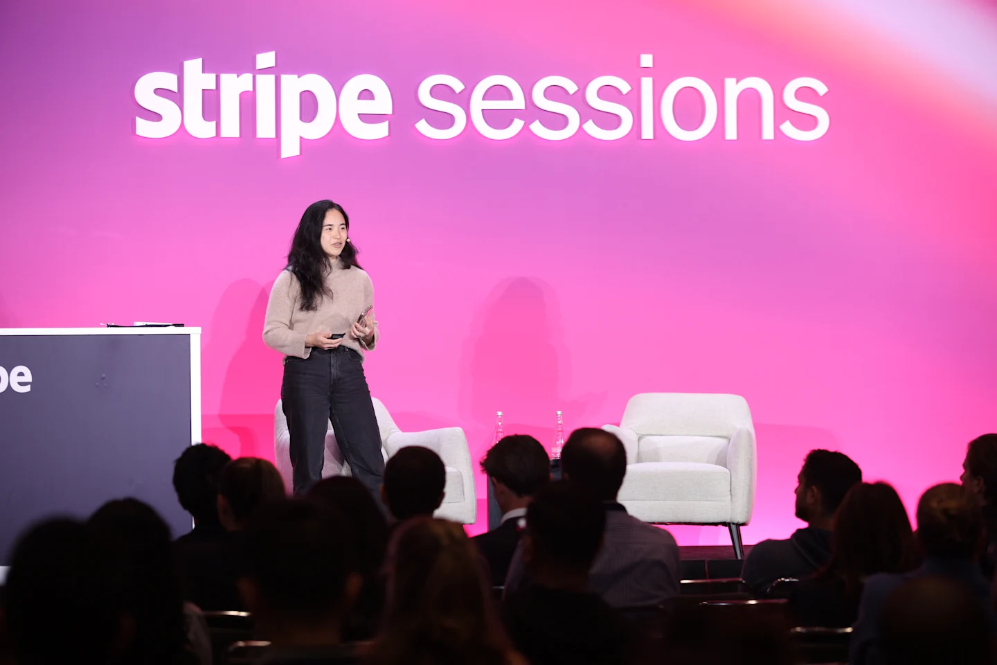 Privy CTO Asta Li speaks at Stripe Sessions 2026.