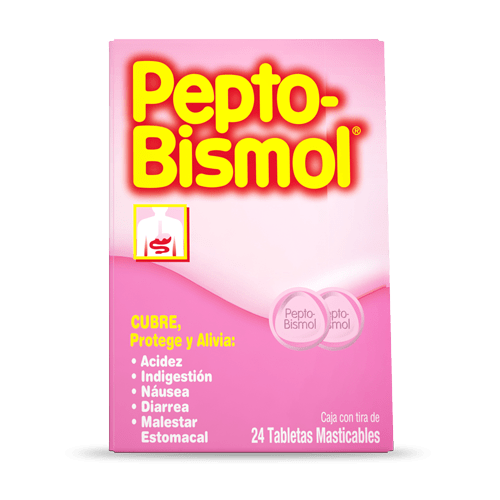 Pepto-Bismol Tabletas Sabor anís 24 tabletas