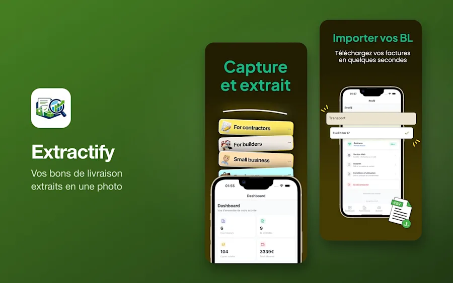 Aperçu du projet Extractify