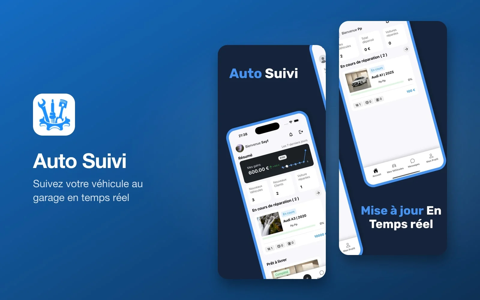 Aperçu du projet Auto Suivi