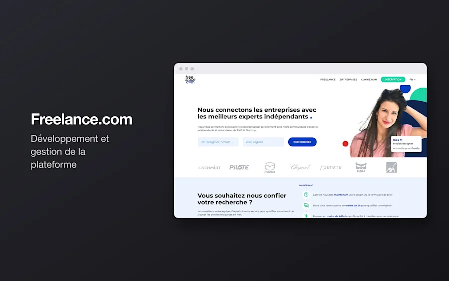 Aperçu du projet Freelance.com