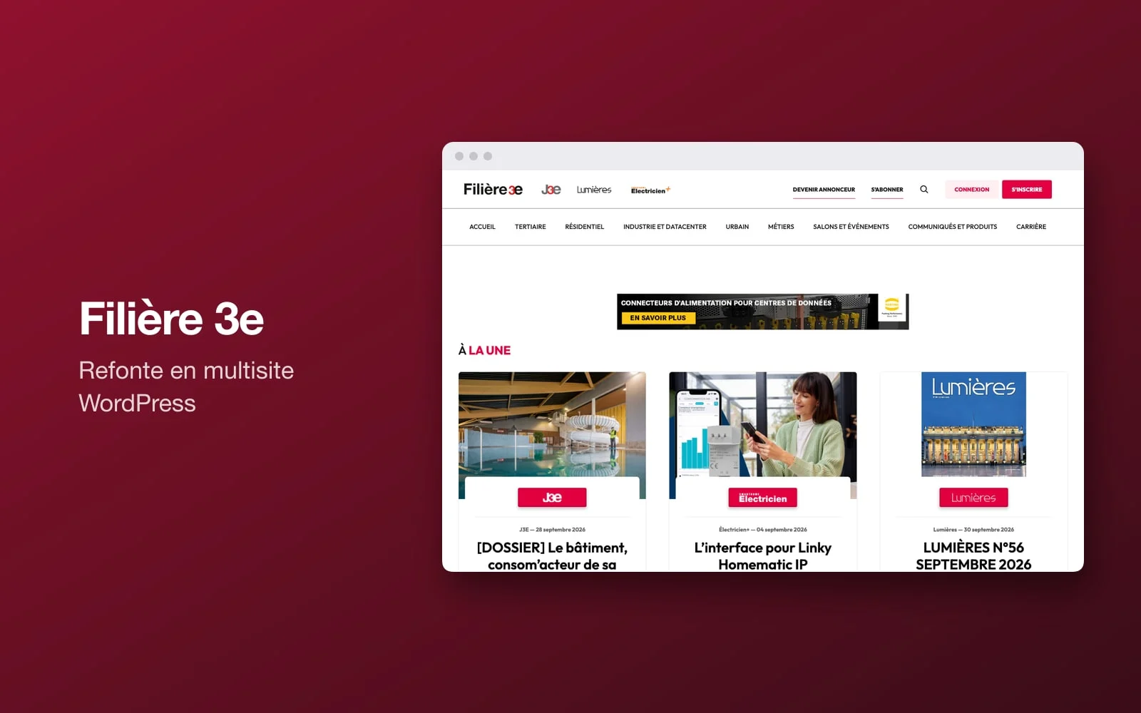 Aperçu du projet Filière 3e