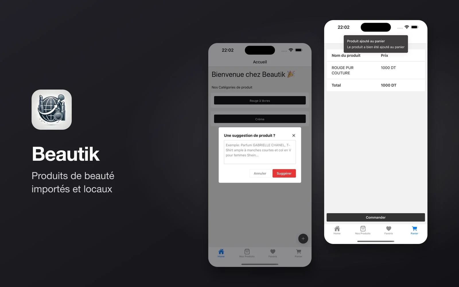 Aperçu du projet Beautik
