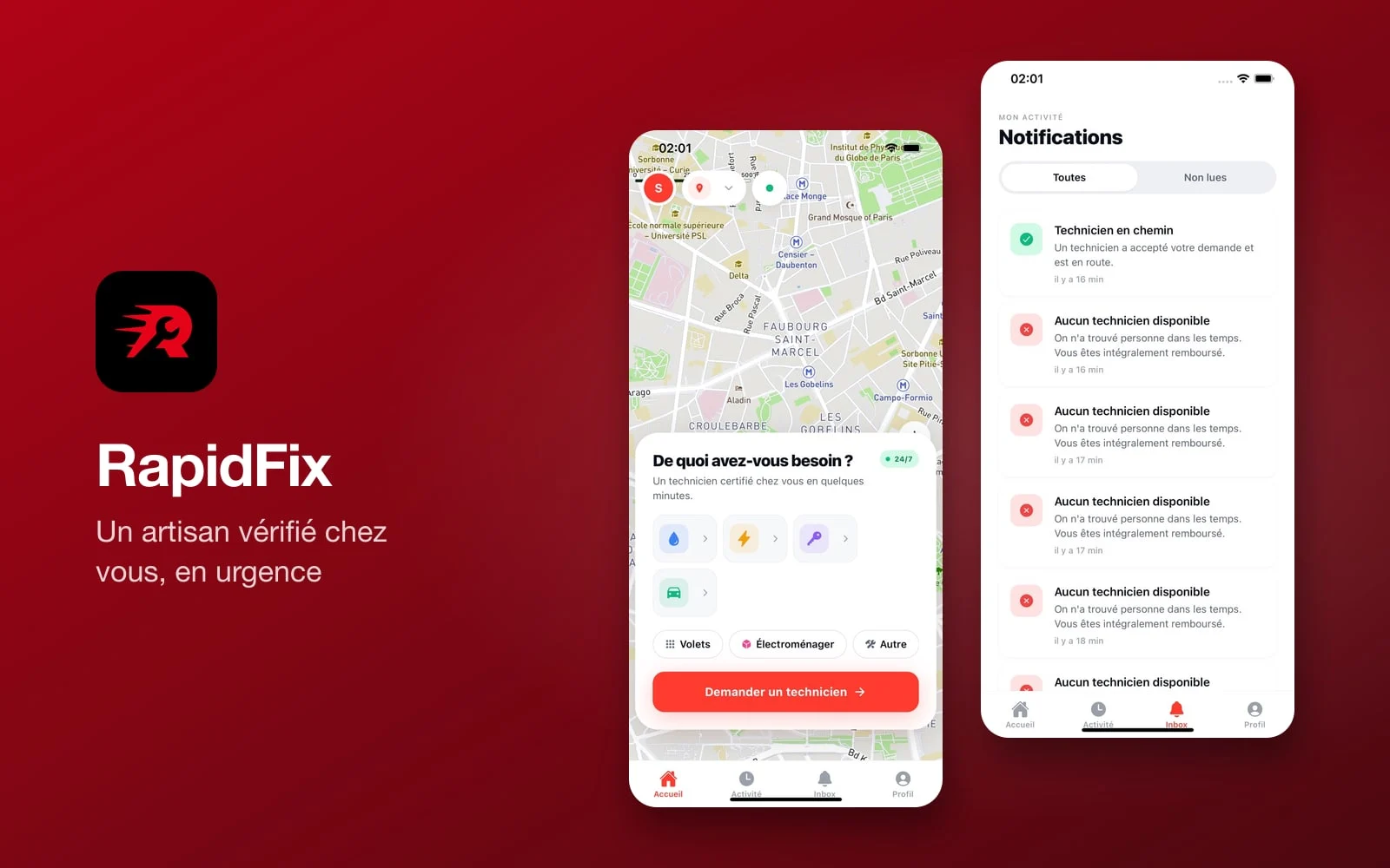 Aperçu du projet RapidFix
