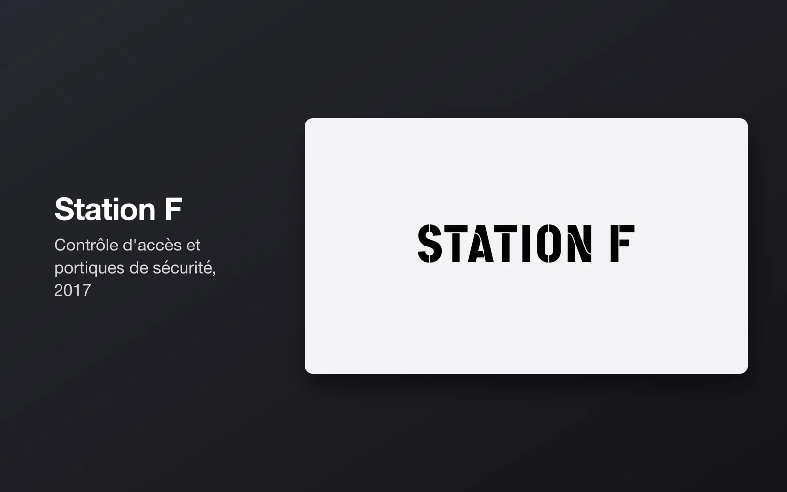 Aperçu du projet Station F