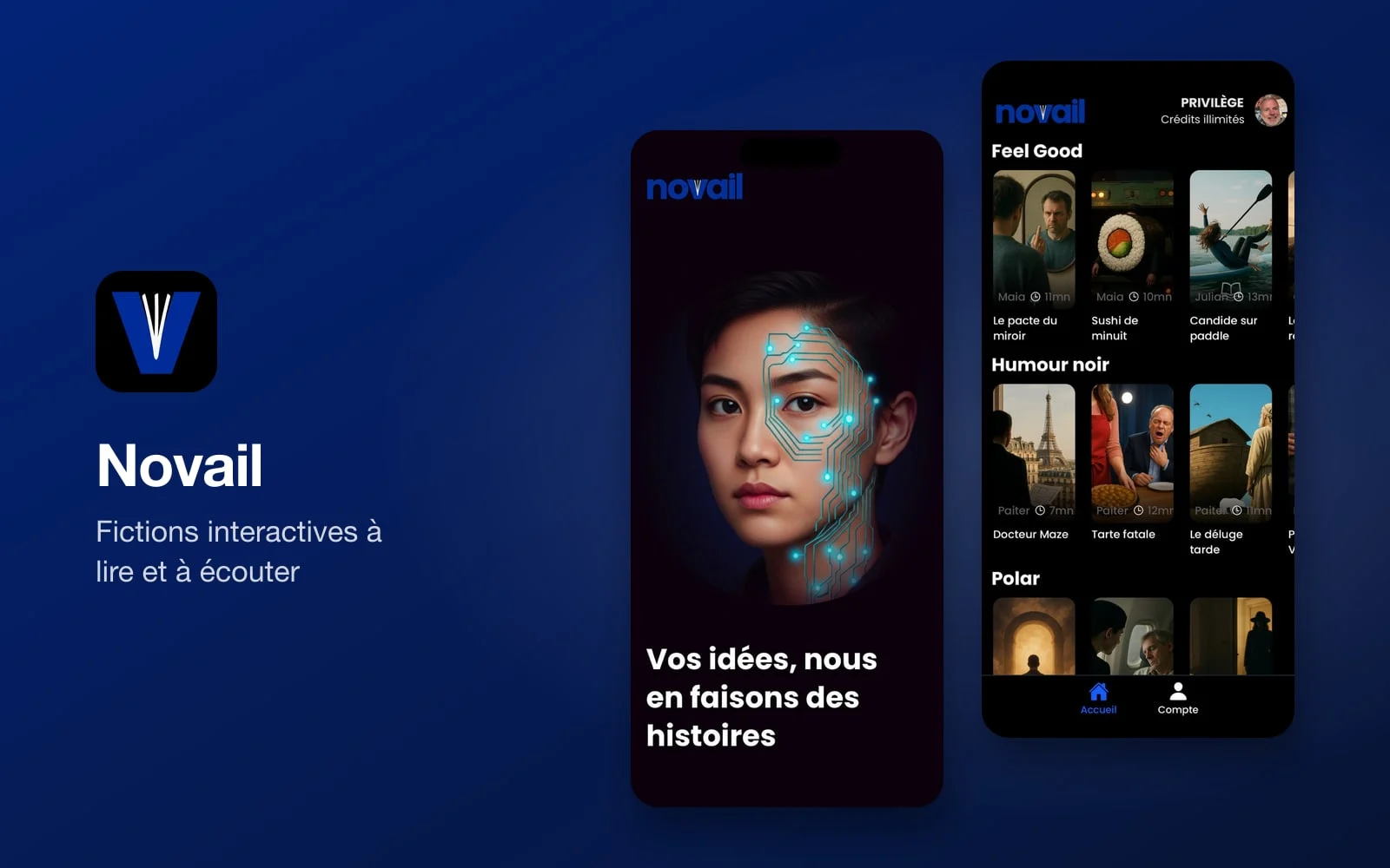 Aperçu du projet Novail
