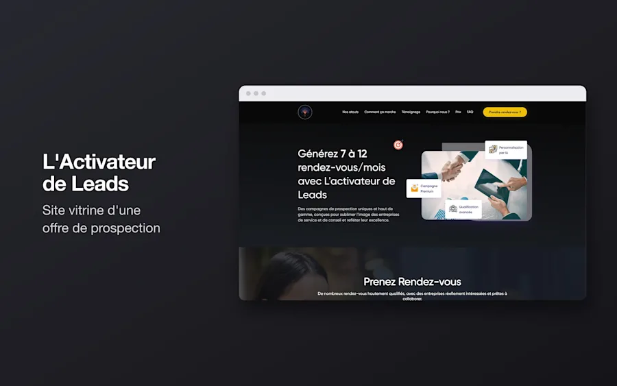 Aperçu du projet L'activateur de leads