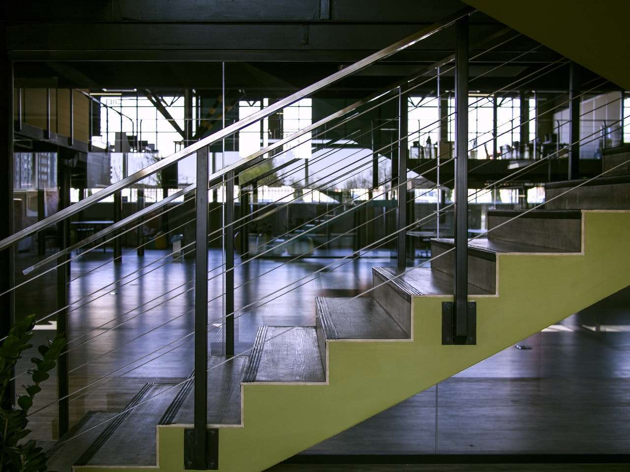 modern office staircase