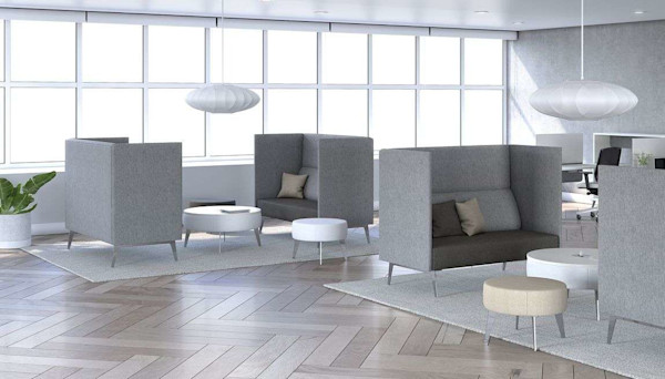 grey acoustic furniture