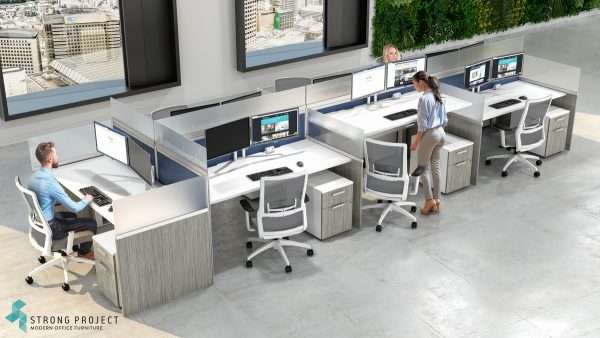 modern office cubicle