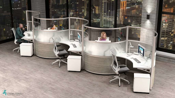 curved call center - StrongProject