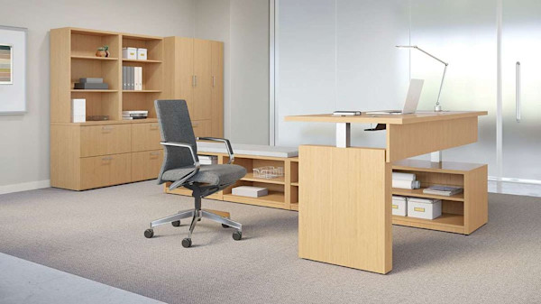 standing desk office design trends