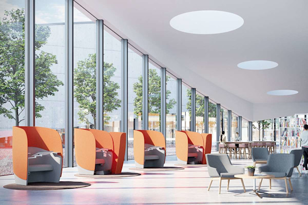touchdown spaces for a hybrid working model