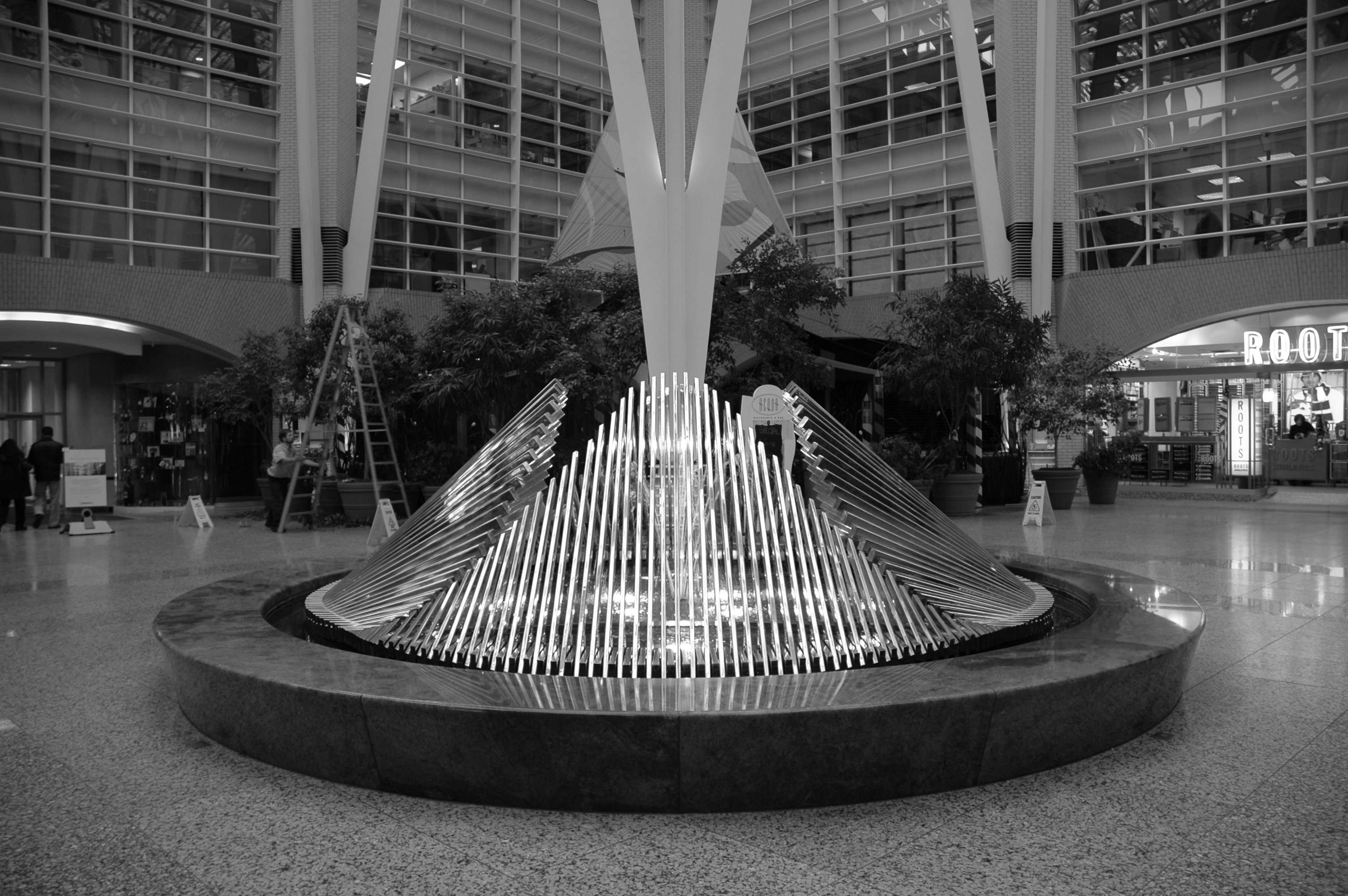 water feature for a modern office