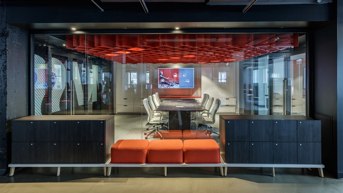 modern conference room with ergonomic task chairs