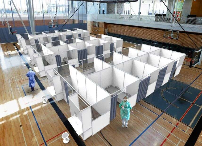 popup healthcare booth coronavirus