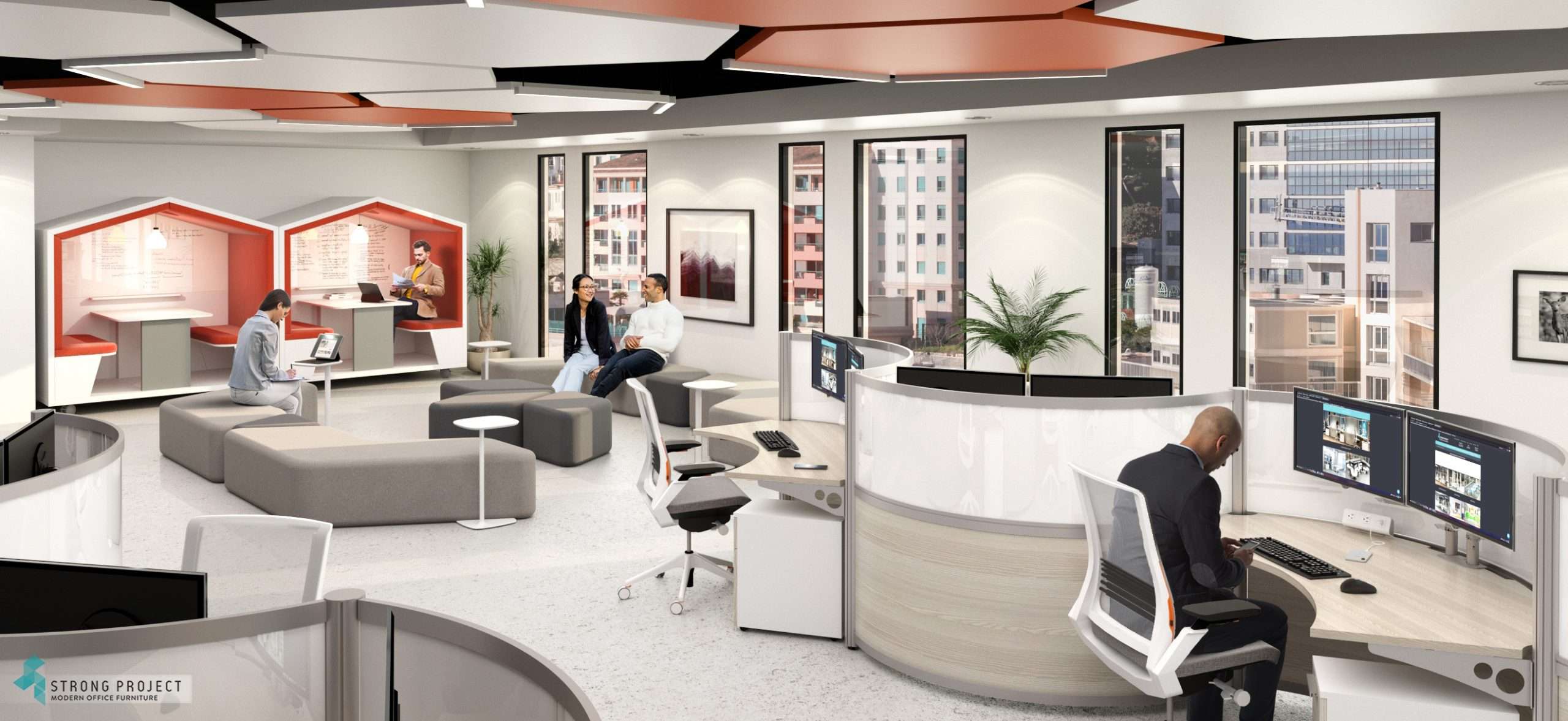 modern office layout