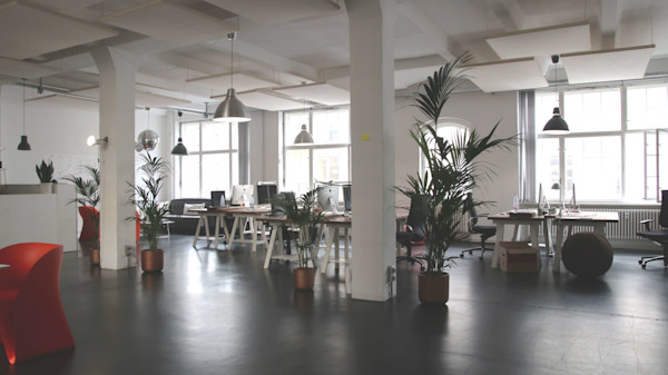 open office space lighting trends