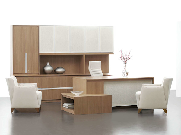 Choosing an L shaped desk conveys authority