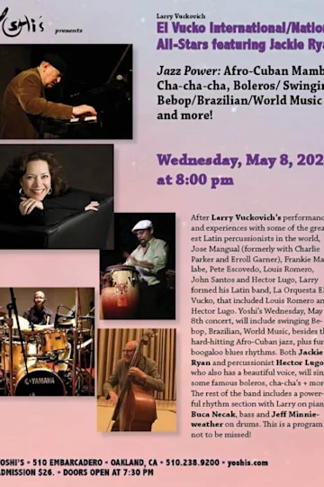 "EL VUCKO" LARRY VUCKOVICH ALL-STARS FT. JACKIE RYAN tickets