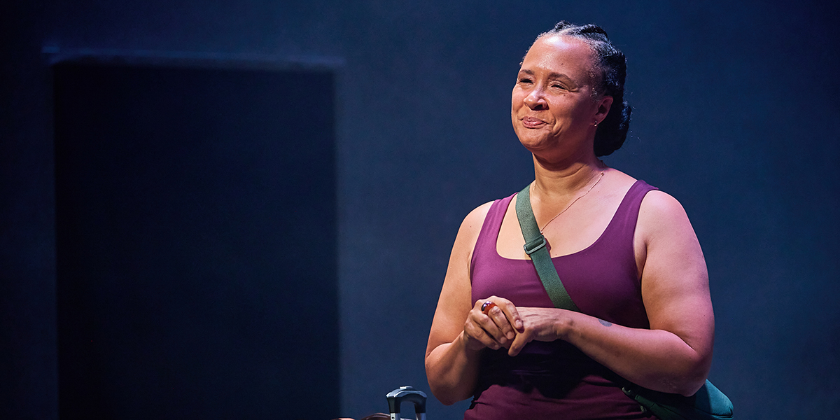 Golda Rosheuvel 1200 LT in -Not Your Superwoman- at Bush Theatre. Photo credit Richard Lakos PRODUCTION-1-0358