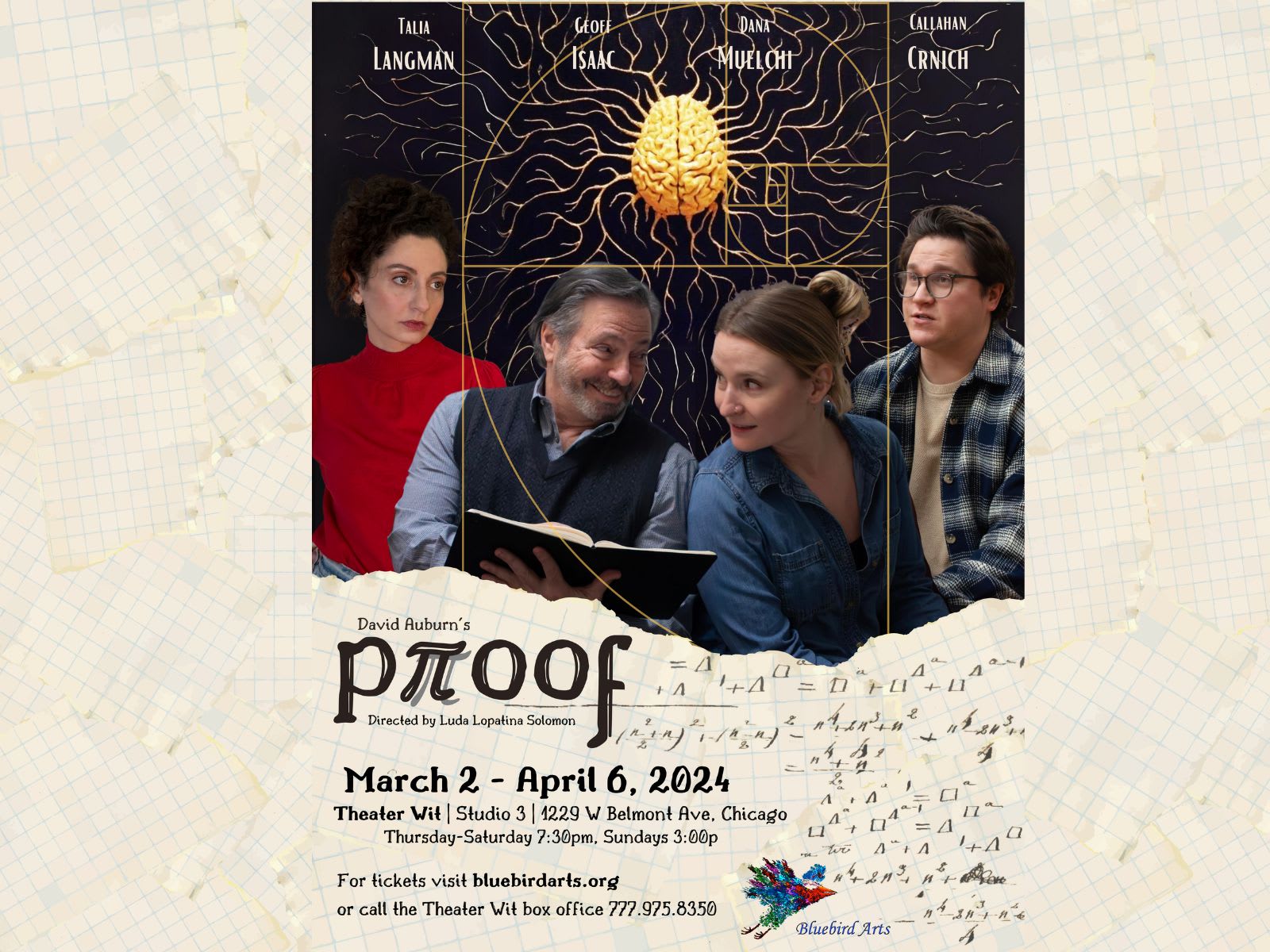 Bluebird Arts Presents: Proof, by David Auburn tickets | Chicago