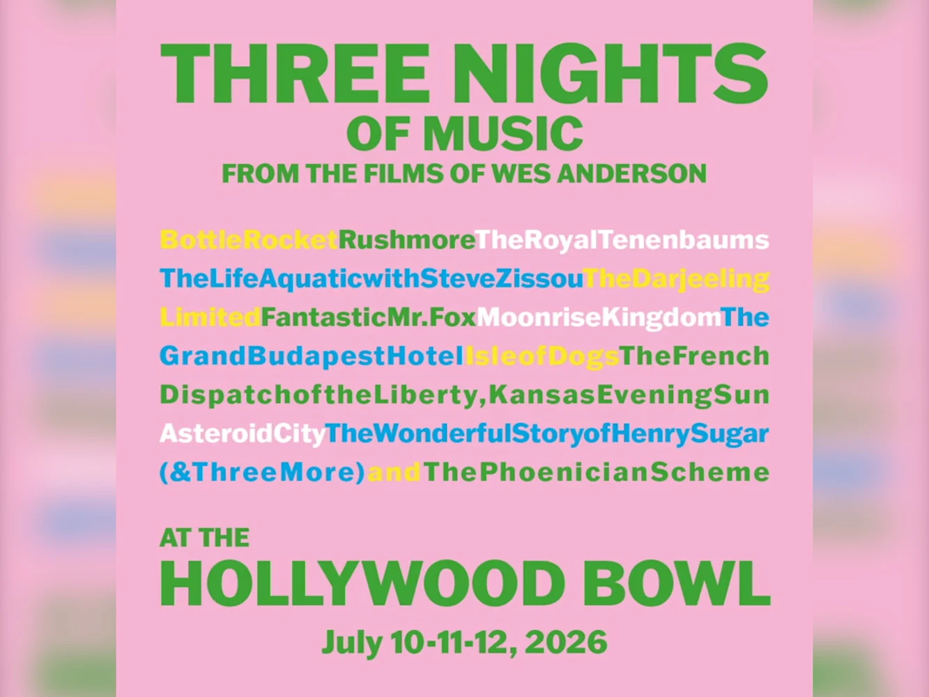 Music from the Films of Wes Anderson: What to expect - 1