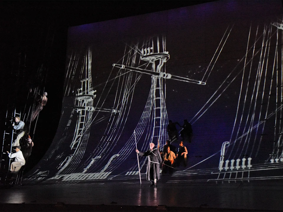 Production shot of Moby Dick in New York.