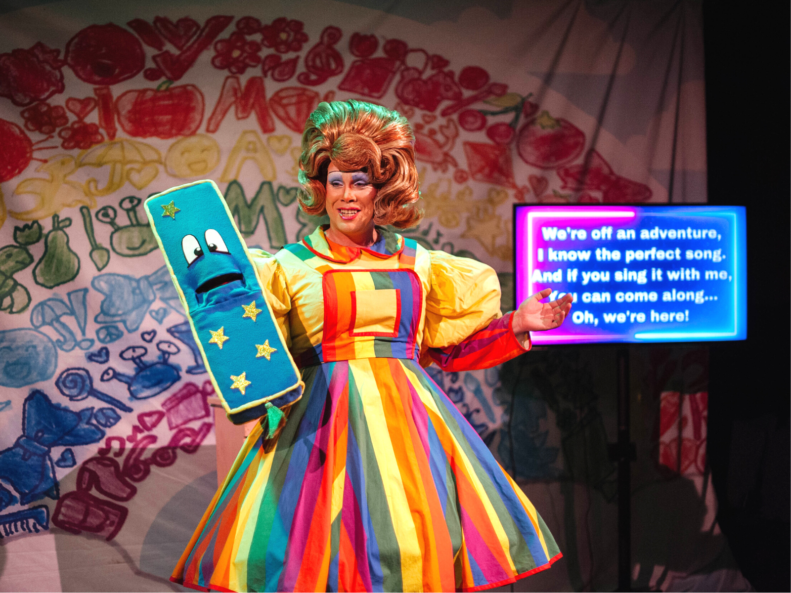 Production photo of The Magic Bookmark in NYC.