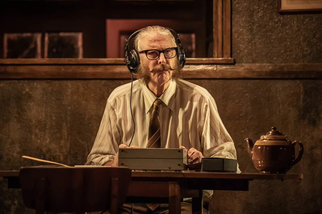 Production shot of The Enfield Haunting in London, starring David Threlfall.