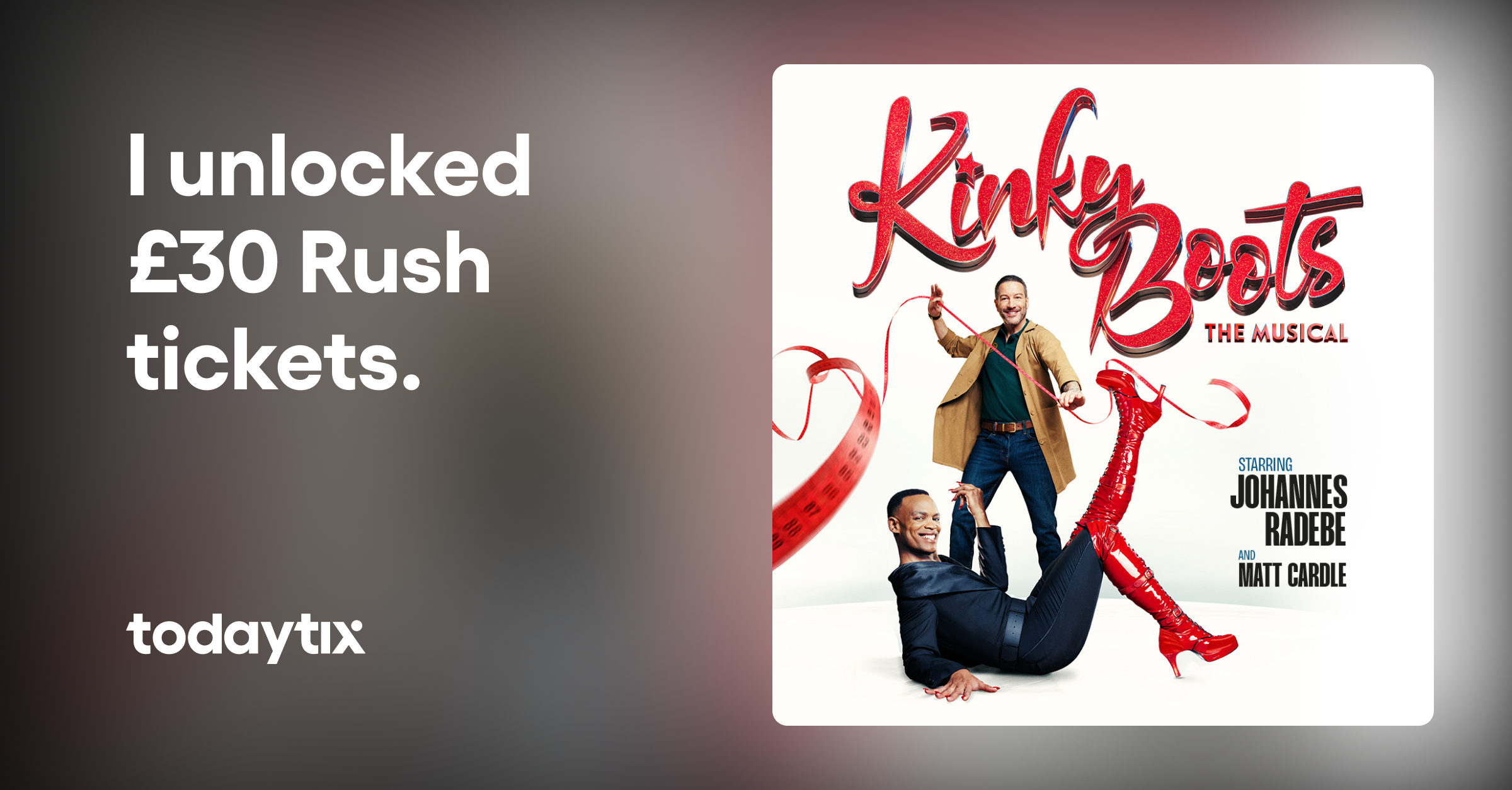Kinky Boots The Musical tickets | London | TodayTix
