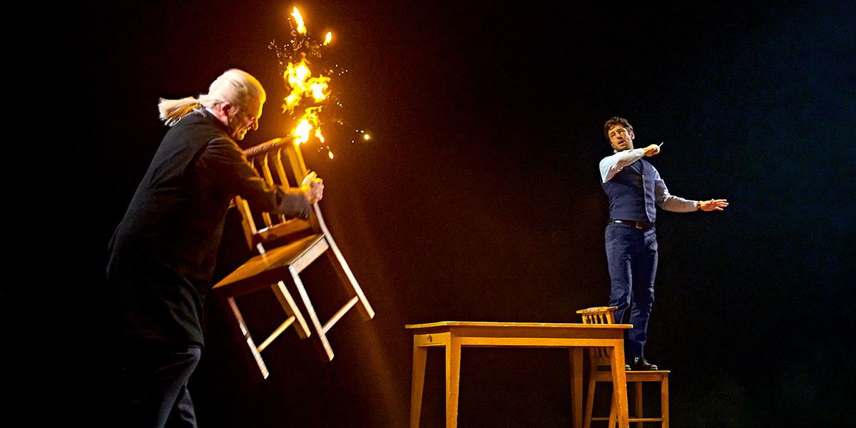 5. Draco (Oliver Boot) and Harry (David Ricardo-Pearce) 1200 LT 2025 duel, photo by Manuel Harlan