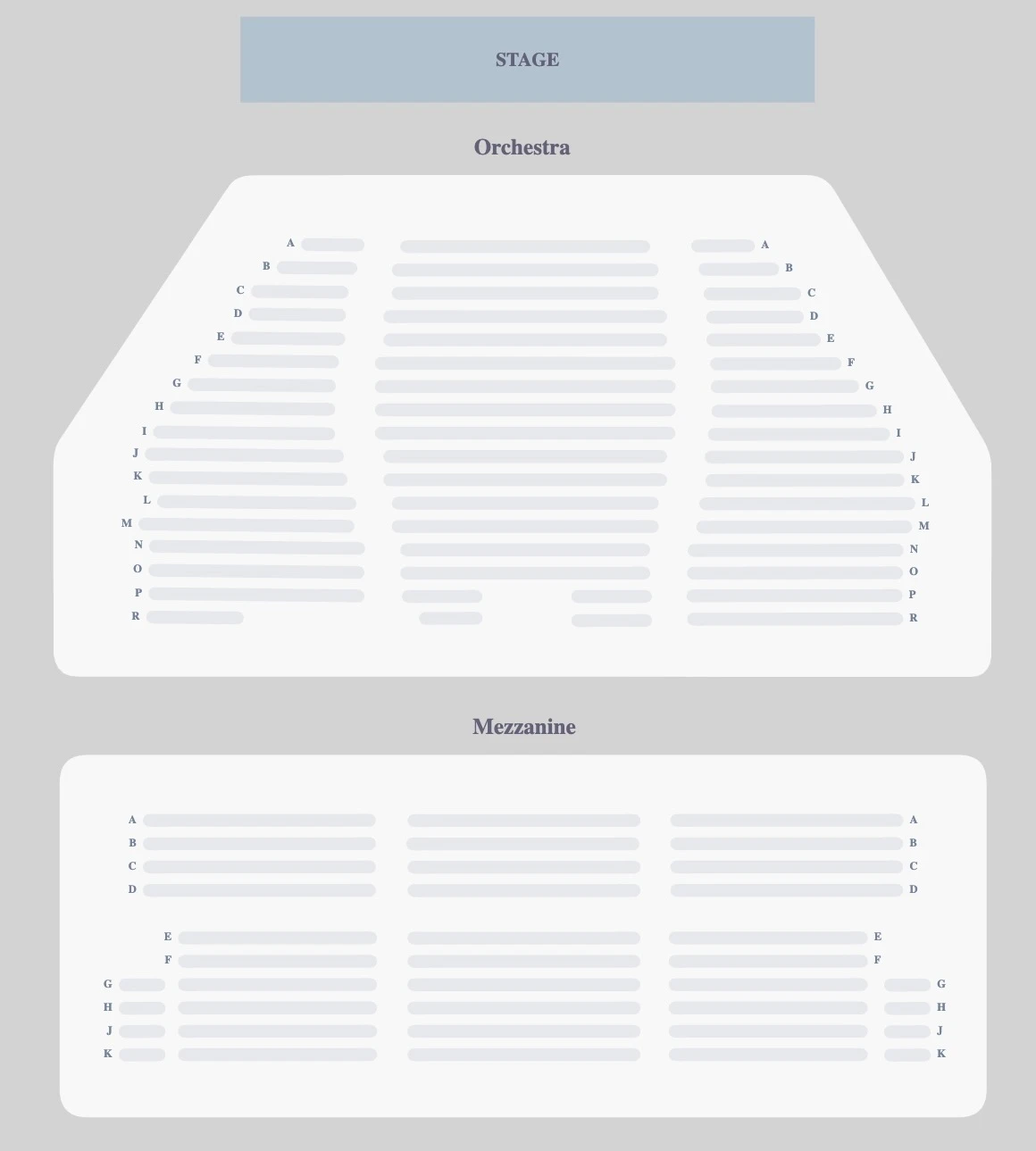 Bernard B. Jacobs Theatre seating plan